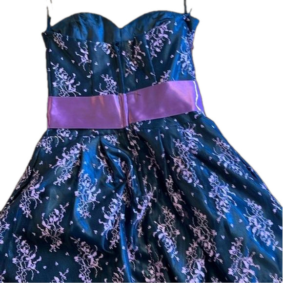 Vintage Jessica McClintock Gunne Sax Lace Bubble Hem Dress Sz 5 (Fits XS–S) - Picture 7 of 12